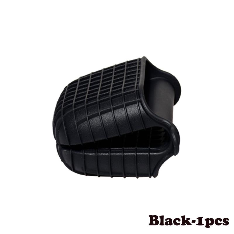 

1/2Pcs Insulated Hand Silicone Anti-Heat Gloves Baking Oven Microwave Plate Holder Anti-Slip Silicone Gloves Mat Kitchen Gadgets 1PCS чорний