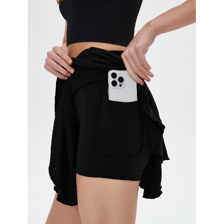 Tennis Skirt, Yoga Badminton Pleated Skirt, Fitness Sports Short Skirt, Running Anti Light Yoga Short Skirt For Women