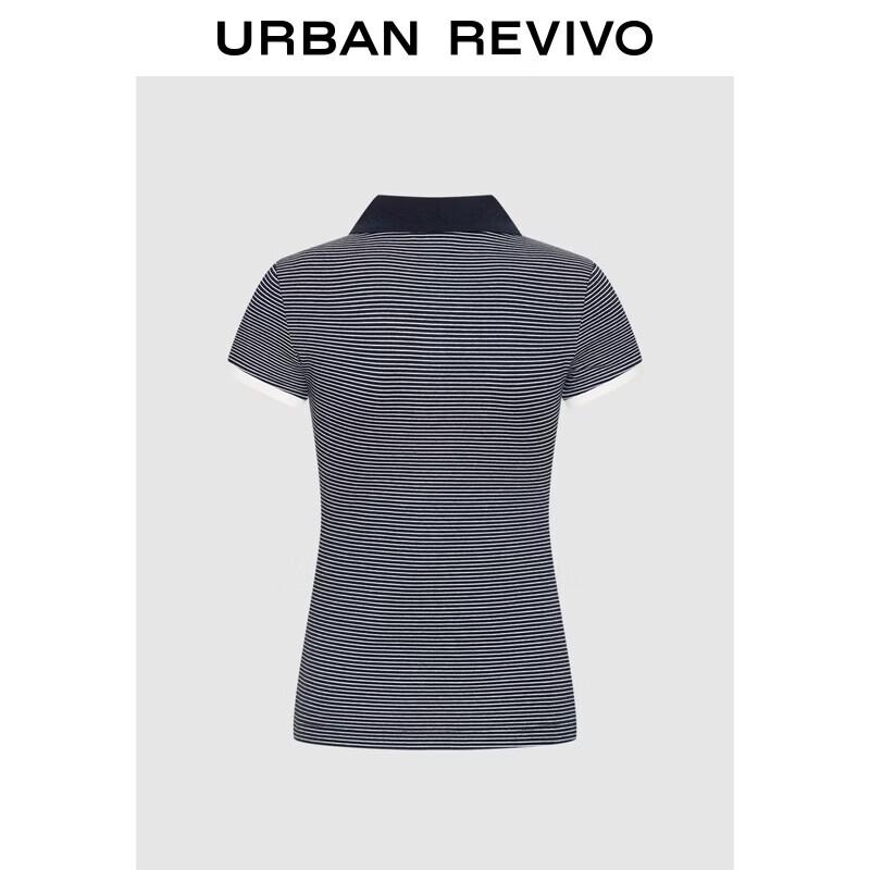 UR2026 Women s Contrast Stripe Polo Shirt XS