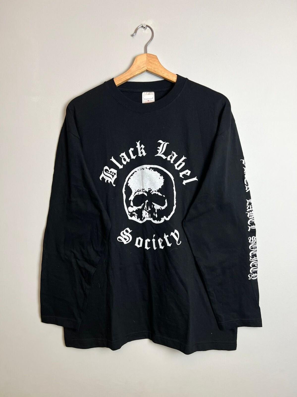 Rare 00s Black Label Society Vintage Band Black Metal Tee Unisex T-Shirt S