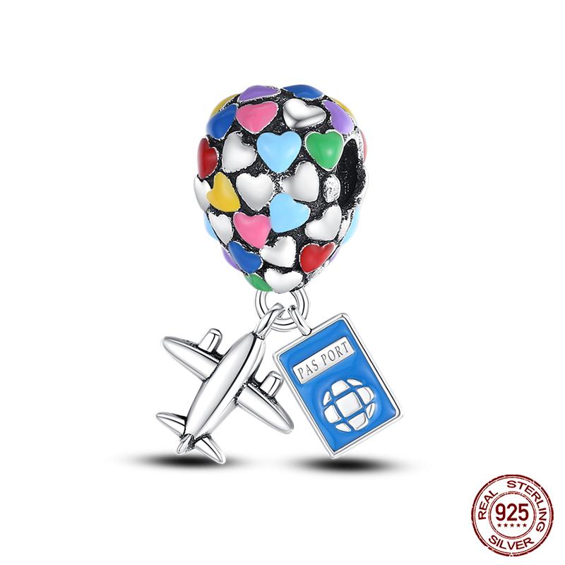 Original 925 Prata Esterlina Cor Mágica Camaleão Luminoso Série Charme Contas Adequado Ajuste Pulseira DIY Jóias Presentes