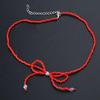 Bowknot Pendant Necklace Colorful Bow Beads Collarbone Chain Versatile Neckchain