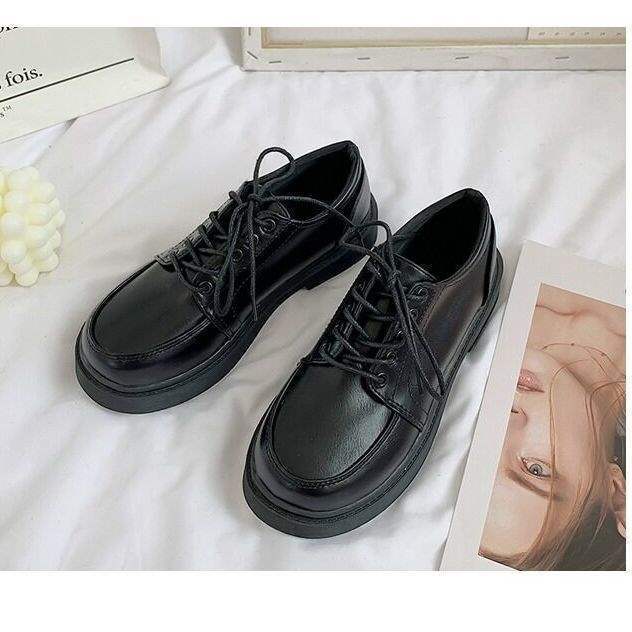 Small leather shoes women's British style autumn four seasons Japanese jk uniform students Korean version flat single shoes tide