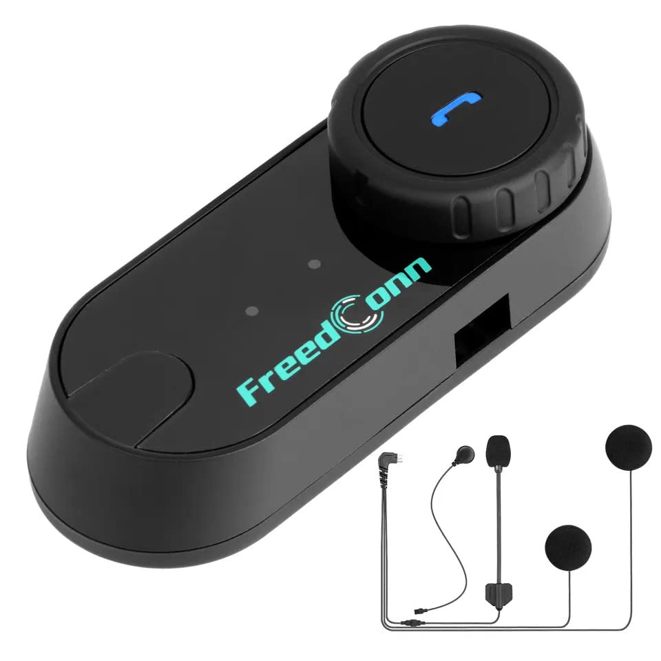 Freedconn TCOM-VB Motorcycle Incom, Music Sharing, Bluetooth 5.0, FM Radio, Supports Pairing with Other
