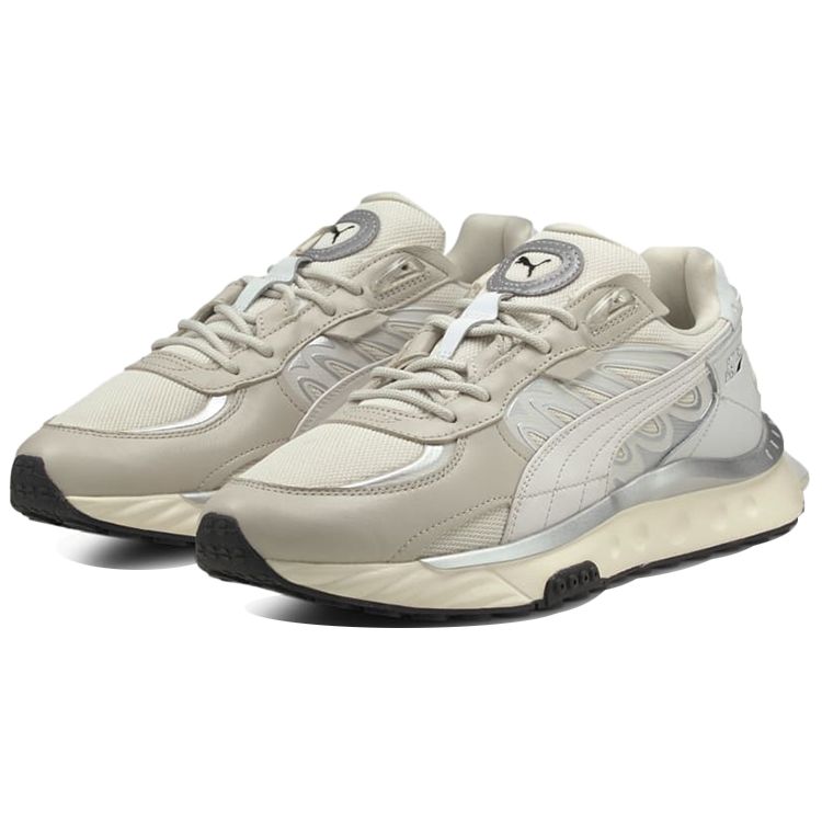 Puma Wild Rider Tecno Cushioning Low-Top Casual Training Shoes Unisex sneaker Gray 381596-01