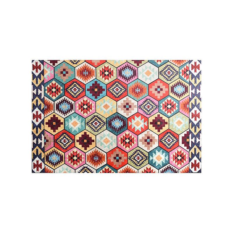 Persian Ethnic Bohemia Carpets for Living Room Bedroom Geometric Mats 120x160 Washable Non-Slip Rugs Home Decor Chair Cushions