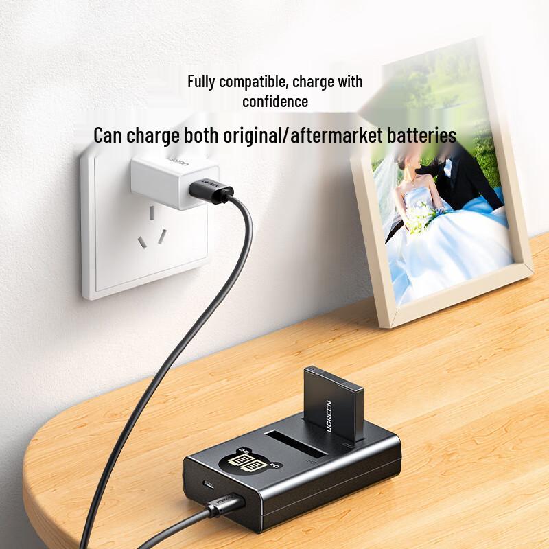 Ugreen NB-11L Camera Battery & Charger for Canon CN plug (adapter included)