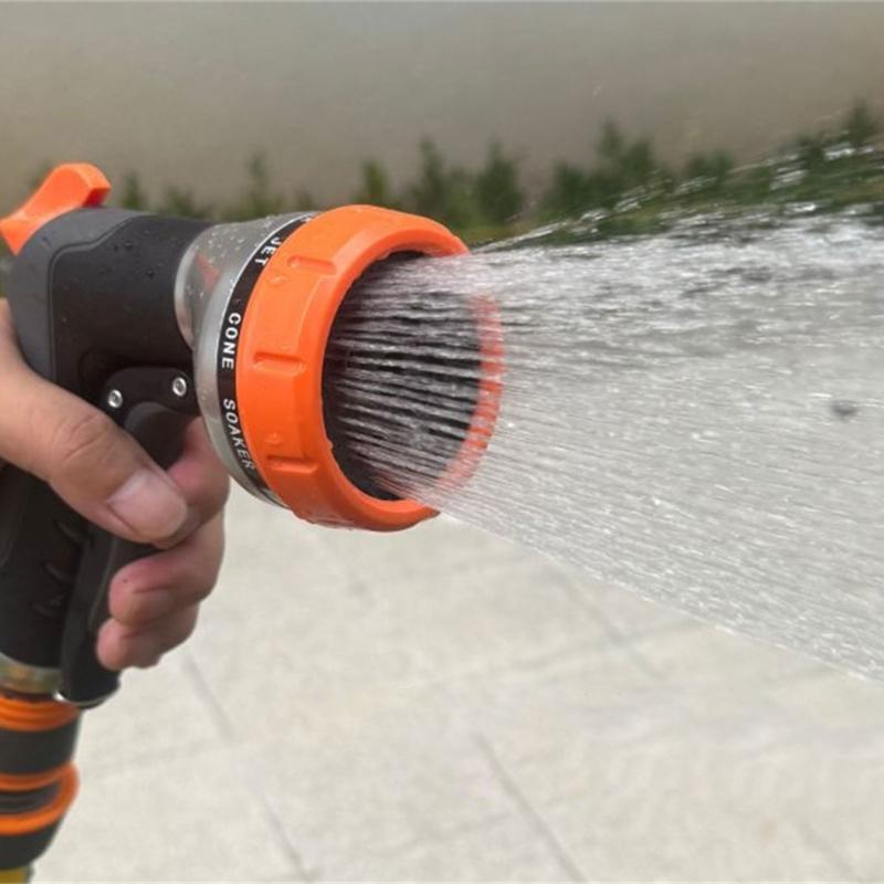 Multipurpose High Pressure Garden Hose Nozzle Ergonomic TPR Handle Durable ABS Body For Effective Landscape Irrigation