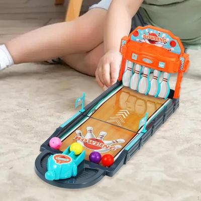 Tisch-Bowling-Spielset Lustiges Tragbares Schreibtisch-Desktop-Spielzeug für Geburtstagsgeschenk Familie