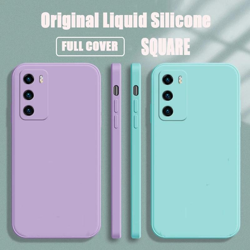 Luxury Liquid Silicone Soft Case For Huawei Honor 50 60 70 80 Pro SE Shockproof Lens Camera Protection Back Cover Shell