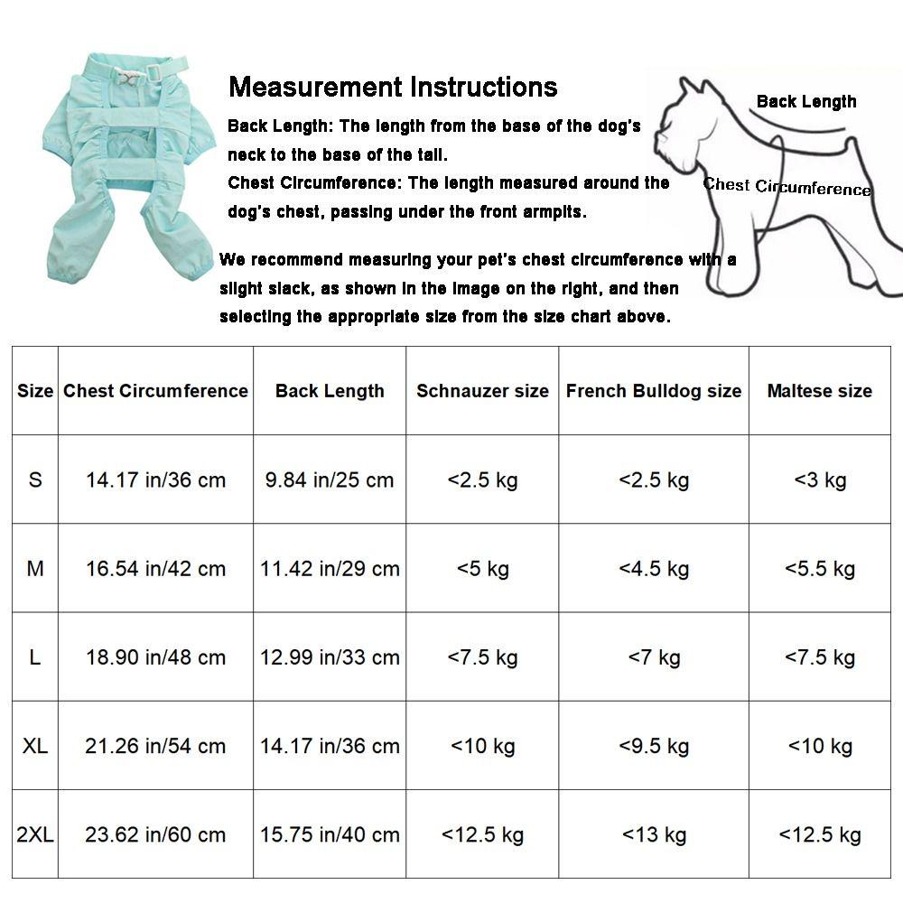 Polyester Fiber Pet Four Legged Pants Waterproof Thin Dog Jumpsuit Dust-proof Insect Prevention Pet Clothes for Dogs Cats