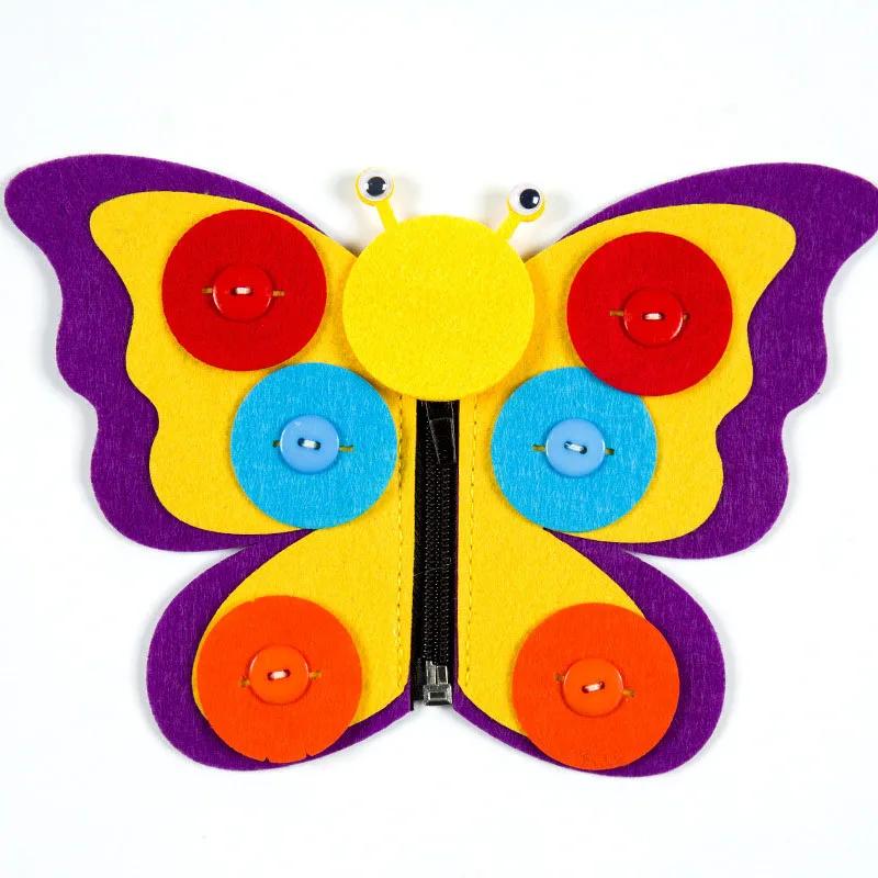 Giocattoli Fai da Te Educativi Creativi EVA Carini Cartoni Animati Fatti a Mano Tessuto Non Tessuto Materiale Bottone Strumenti per la Scuola dell'Infanzia Primi Puzzle per Bambini