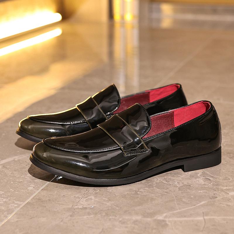 

Нове шкіряне взуття чоловічі лофери британське ділове чоловіче взуття дихаюче і не смердюче ноги формальне чоловіче шкіряне взуття 48