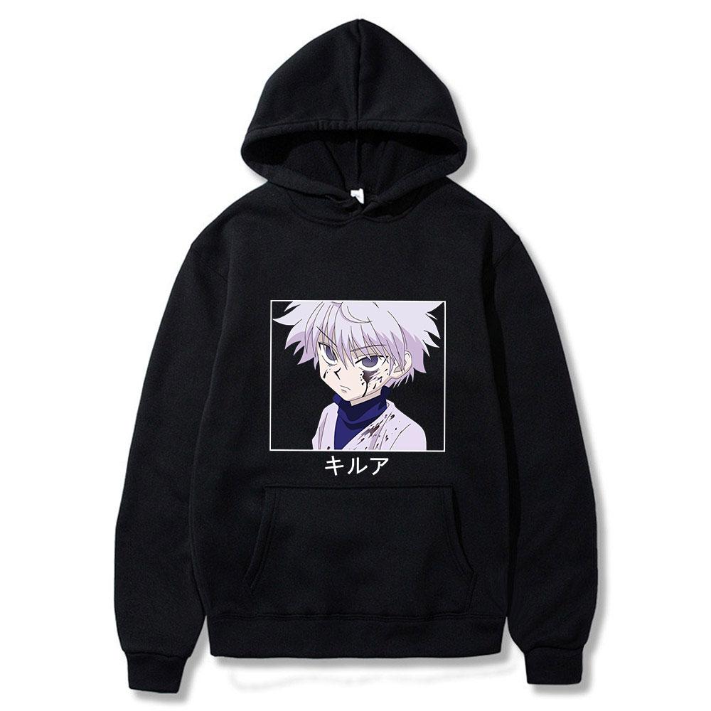 Funny Japna Anime Hunter X Hunter Mikiny Unisex dámska mikina s dlhým rukávom Killua Zoldyck Manga Unisex Oversized Hoodie Street