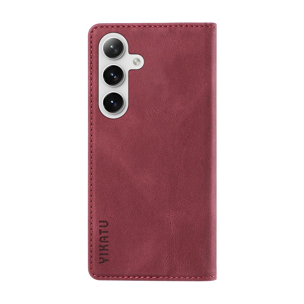 YIKATU YK-004 For Samsung Galaxy S25/S24 Case Wallet Leather Magnetic Clasp Phone Cover