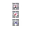 3pcs/set Home Decor Removble Wall Decals Watercolor 3D Simulation Self-adhesive Wall Sticker Potted Plant Stickers Flower Pots