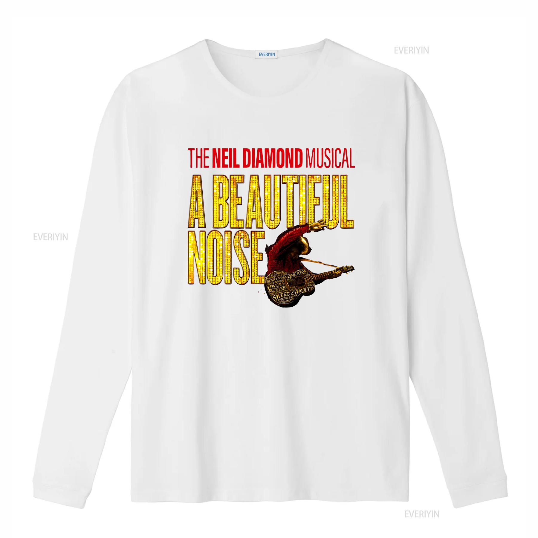ZheXiong TEE De Neil Diamond A Beautiful Noise Musical T-shirt Idee&euml;n Broadway Liefhebber hoodie vintage Gewassen Veelzijdig grafisch Unisex Stijlvol 4XL
