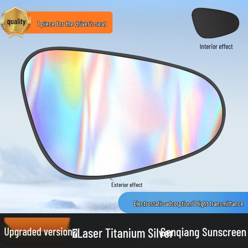 Car Sunshade & Privacy Blackout Stickers: Heat Insulation & Static Cling for Side Windows