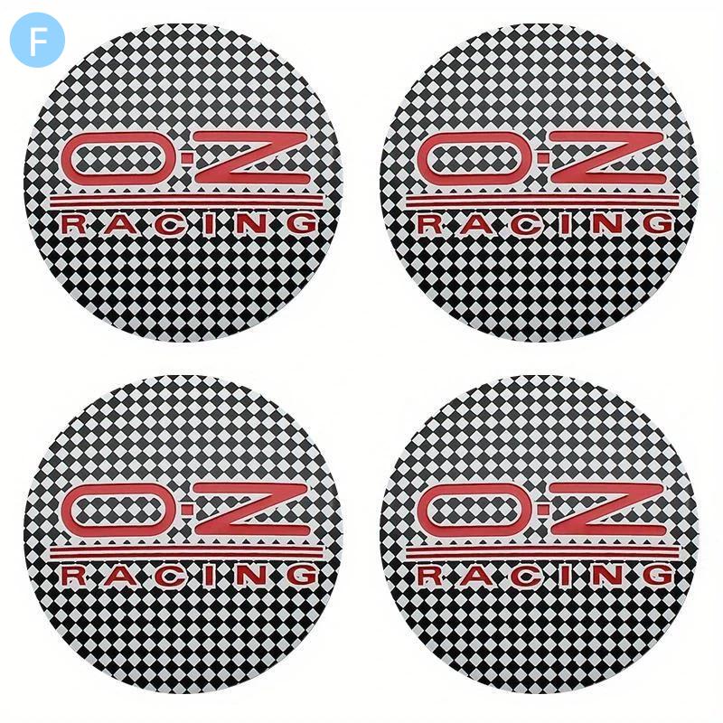 

4Pcs/set 56mm For O.Z OZ Racing Logo Car Wheel Center Hub Caps Stickers Auto Styling Decoration Decals F-4pcs