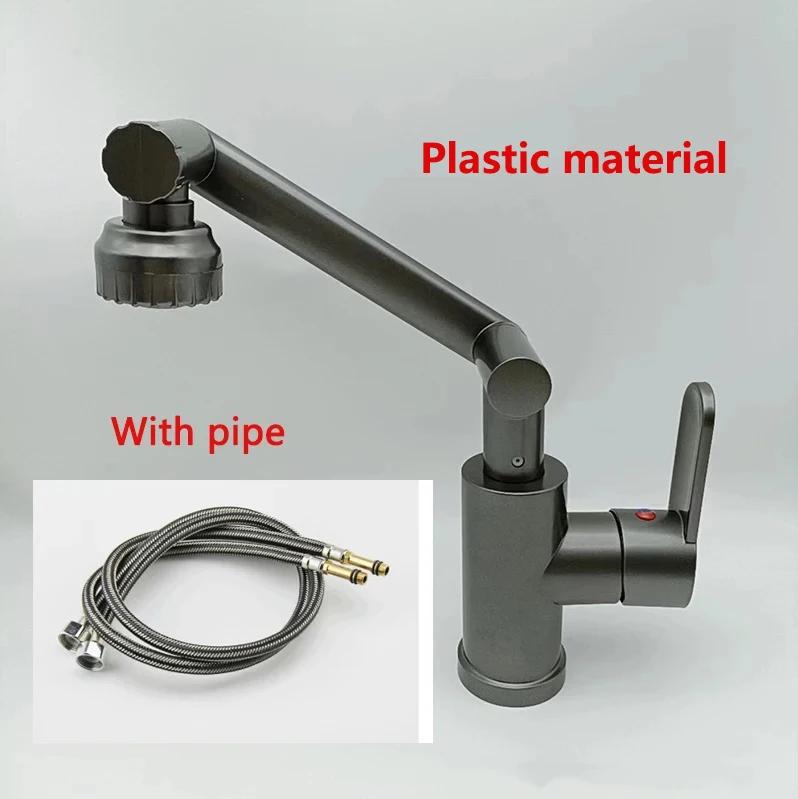 1080° Swivel Bathroom Sink Faucet Mixer Deck Mounted Splash Proof Water Tap Shower Head Aerators Tapware For Bathroom