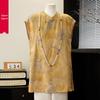 2026 National New Chinese Style Summer T-shirt for Middle-Aged and Elderly Women - Elegant Short Sleeve Top