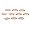 10Pcs 4014 Chips Canbus 12V Led Bulb 31Mm 36Mm 39Mm 41Mm Car Festoon Light Interior Dome Reading Lights 6000K Pure White