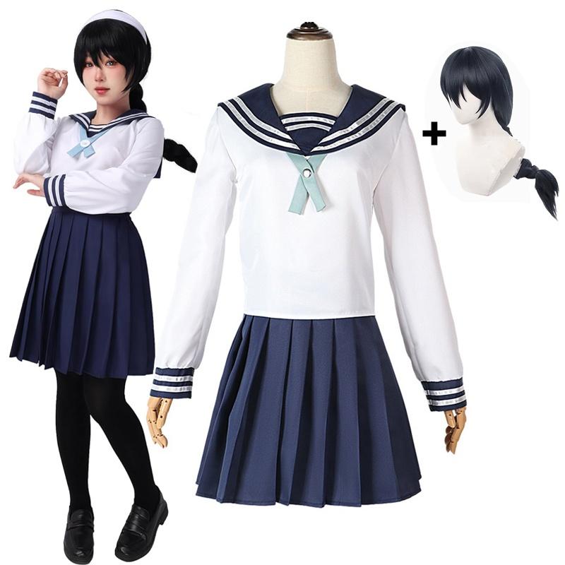 Anime Amanai Riko Cosplay Sailor JK Pak Jurk Outfit Uniform Sets Halloween Vrouwen Meisjes Kostuum XXL white