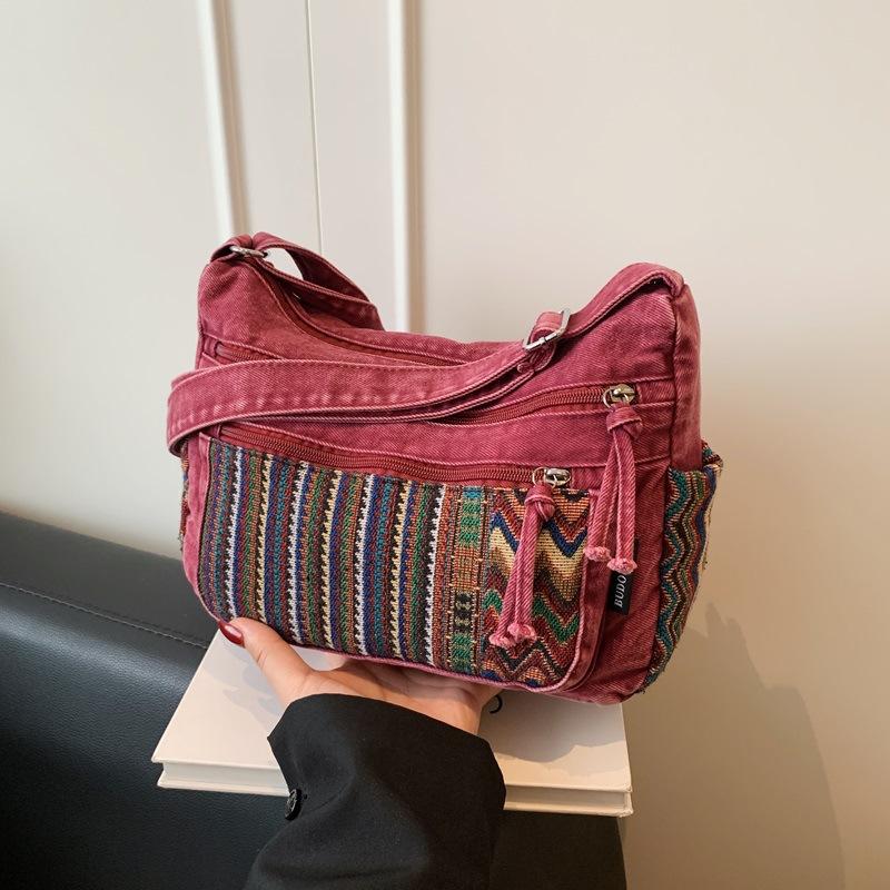 Modische Mehrschichtige Große Pendler-Umhängetasche für Damen, Vielseitige Crossbody-Tasche