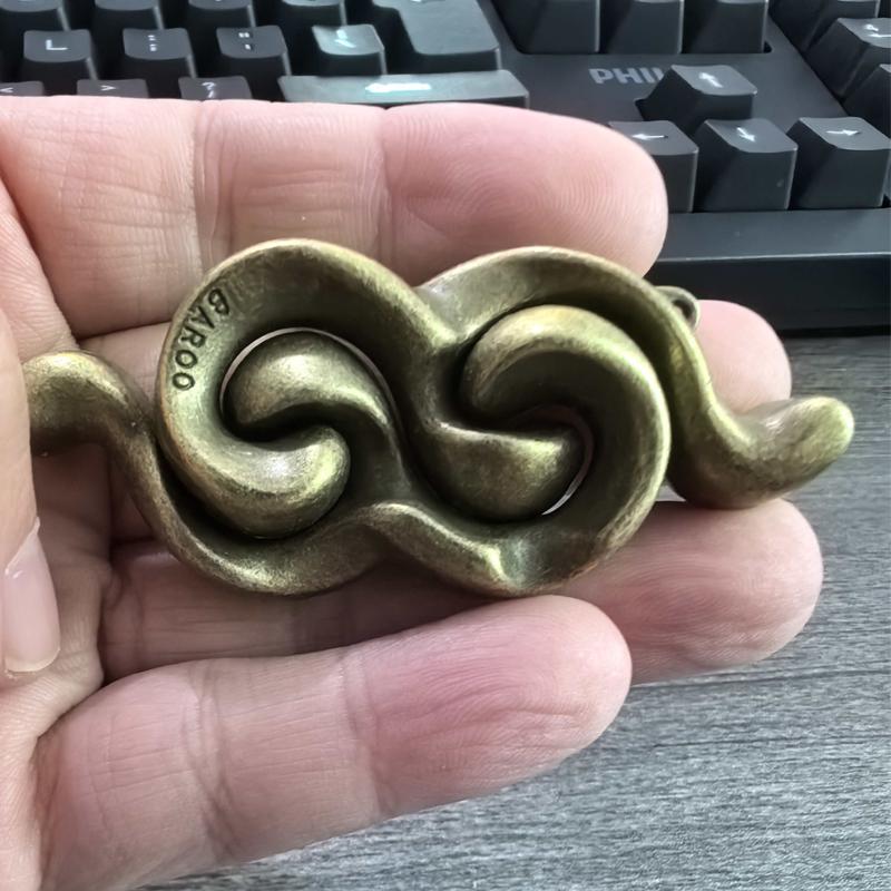 Disentanglement Brain Teaser Metal Puzzle Unlock Interlock Game IQ Test Magic Trick Toys Gifts For Adults Kids Boys Girls