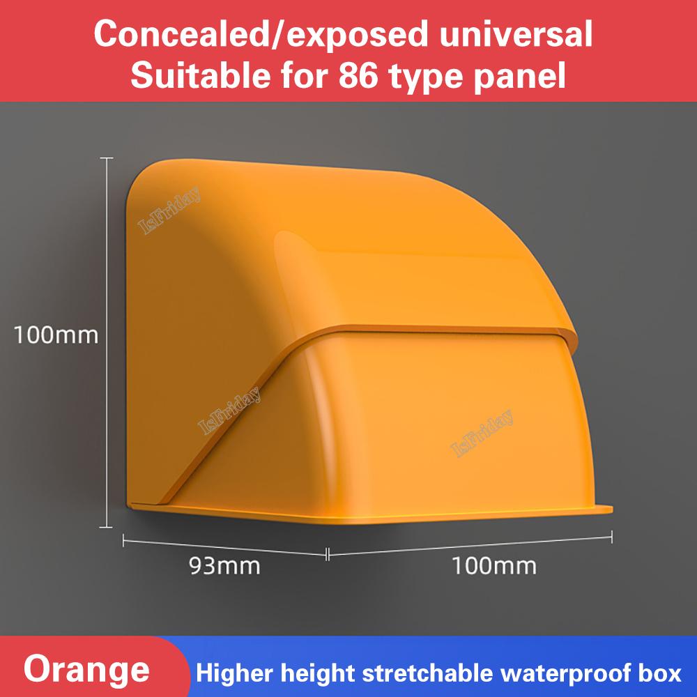 Caixa Tomada de Banheiro Exterior Caixa à Prova d'Água Proteção Tomada Interruptor Capa Protetora Plugue Elétrico Capa à Prova de Chuva