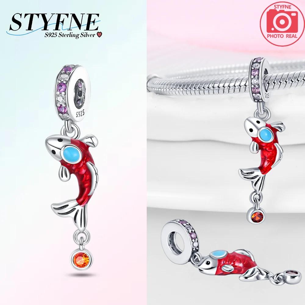 Original 100% Copper Shell Luminous Beads Crab Octopus Charms Fit Original Bracelet Diy Jewelry Making Women'S Gift