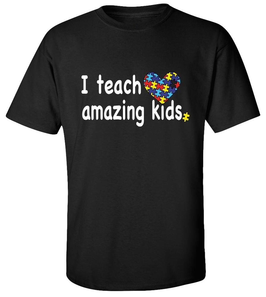 

I Teach Amazing Kids Autism T-shirt Unisex T-Shirt L