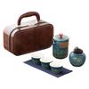 Portable Kung Fu Tea Set with Custom Logo - Ideal for Festivals, Corporate Gifts, and Outdoor Use