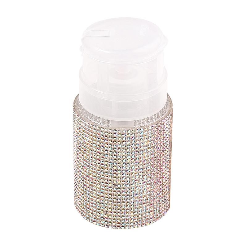 1 Stück Diamant Nagel Nachfüllbare Flaschen Leer Presspumpe Spender Nail Art Nagellackentferner Reiniger Make-up Flasche Maniküre Werkzeug