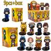 Anime 9pcs/set Naruto Figures Model Naruto Sasuke Kakashi 8cm Doll Costume Design PVCToys Dolls Kid Gift