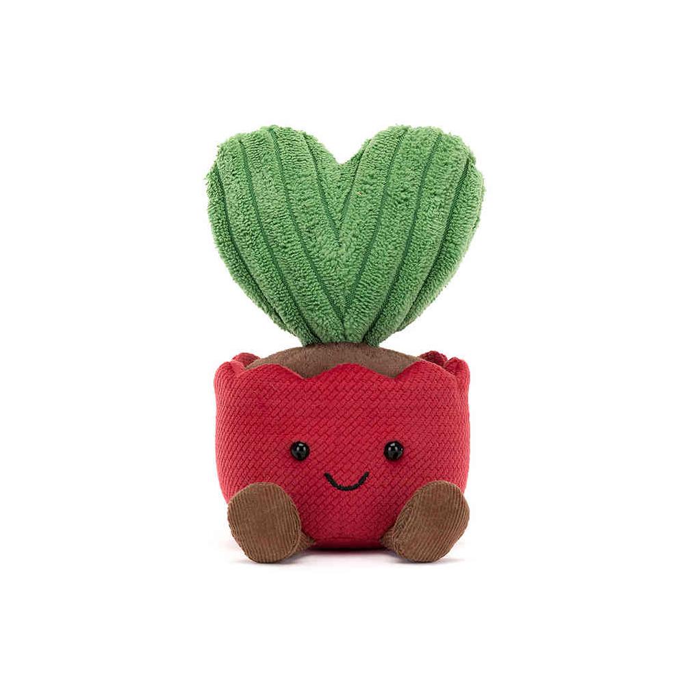 

JELLYCAT Valentine s Day Collection Heart Leaf Ball Orchid Dolls Plush Doll 17cm Height In Sitting Posture Box Not Included