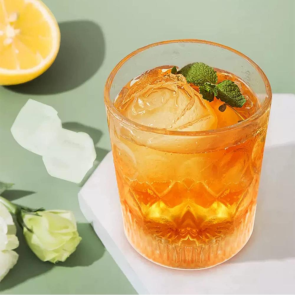 Silicone Romantic Ice Rose Mold for Whiskey Bourbon Cocktails Wine Fruit Juice