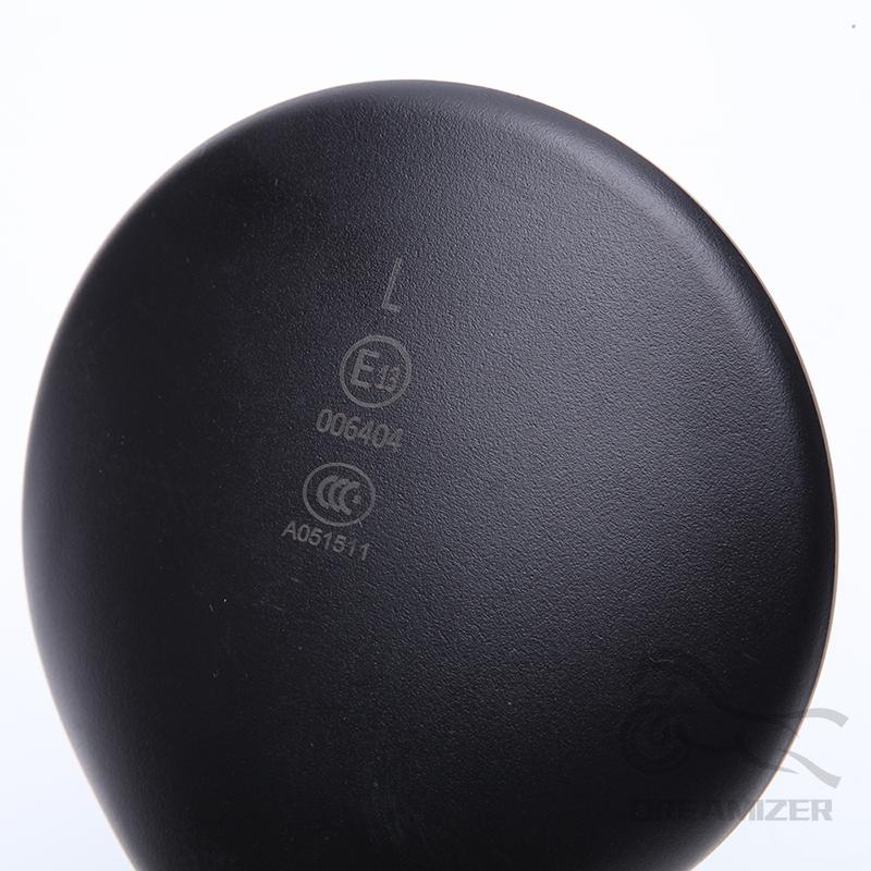 10mm 360 Grad Motorrad Schwarz Universal 10mm Seiten Rückspiegel Rückspiegel Sturzsicher Klappbar Rund Rückspiegel
