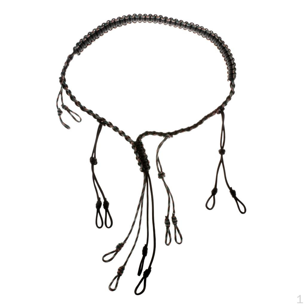 

5 Call Lanyard - Holds Calls & , Hand Braided for or Duck Adjustable Loops Hunting