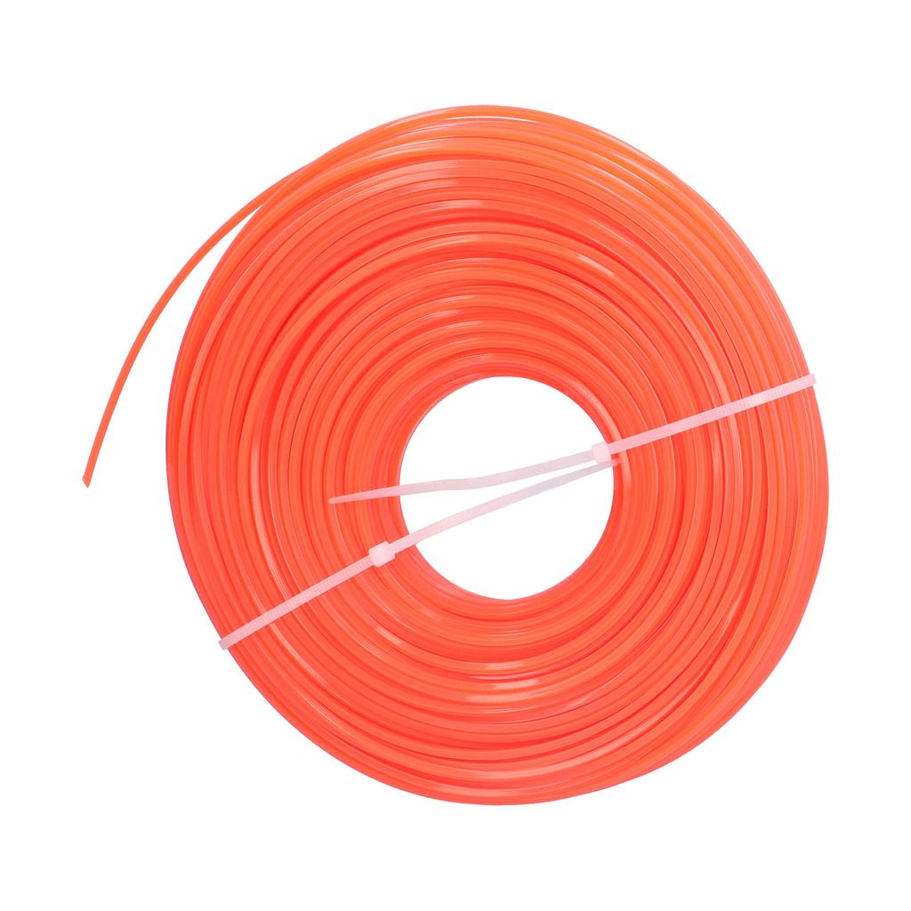 100m Trimmer Cord 2.4mm Square Nylon Cord Gasoline Brush Cutter Cord Replacement Part