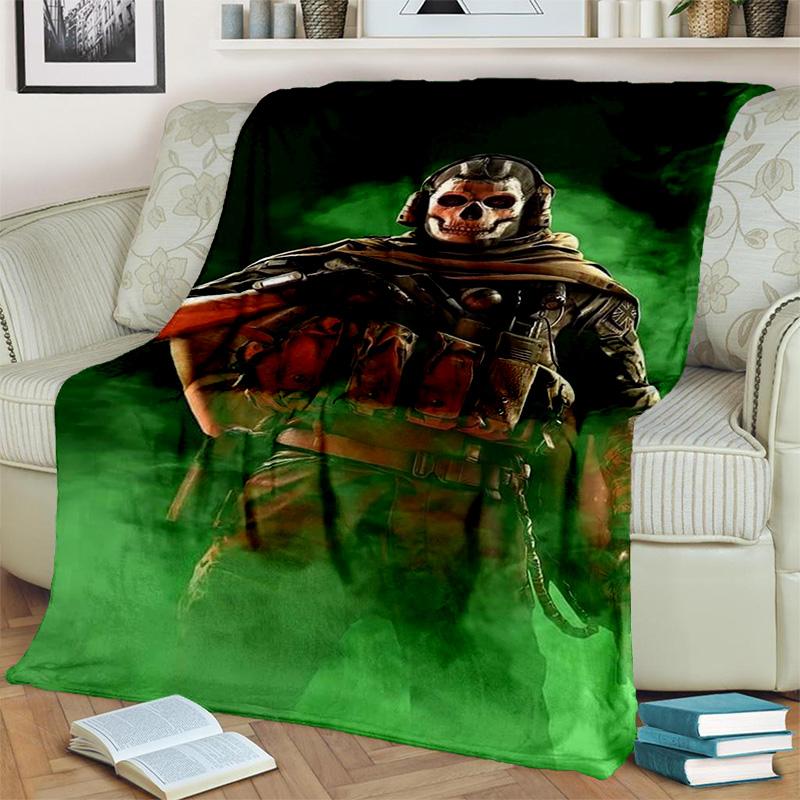 3D Call of Duty,COD Game, Gamer HD Blanket,Soft Throw Blanket for Home Bedroom Bed Sofa Picnic Travel Office Cover Blanket Kids