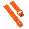 Watch Band Silicone Football Texture Quick Release Dual Color Watch Wristband for Galaxy Watch 6 5 4 Orange