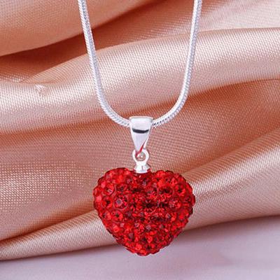 Orion Damen-Halskette mit Vogue-Kristallsteinen, Liebesherz-Anhänger, Halskette, Schmuck