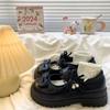Fashion 2025 New Women's Mary Jane High Heels Round Toe Bow Tie Med Heel Outdoor Casual Sweet Platform Pumps Comfortable & Stylish