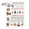 Decorative Graphics for Candles Christmas Candle Transfer Stickers, DIY Holiday Craft Supplies, Waterproof Water Decals Making And Festive Home Decor