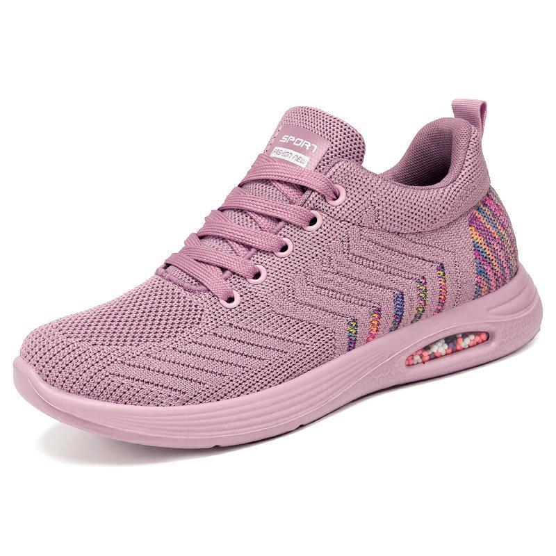 Cushion Sports Shoes Fashion and Trendy Women Shoes Elastic Band Casual Sneakers Shoes for Women Zapatos De Mujer