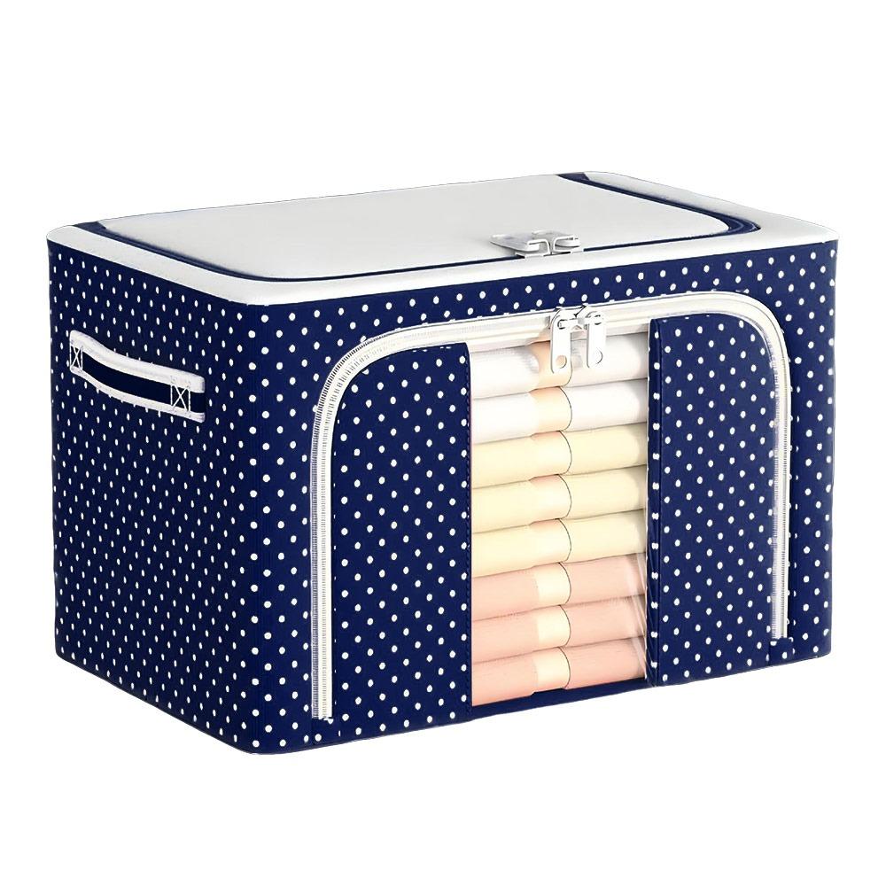 

24/66/110L Foldable Storage Box Oxford Cloth Waterproof Storage Organizer Household 24L темно-синий