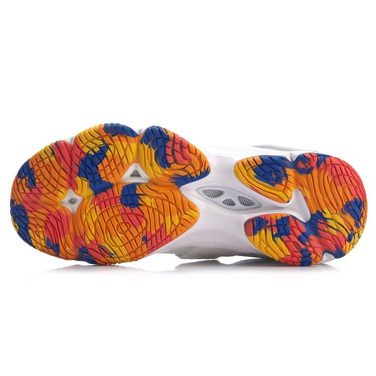 Li Ning Ranger 4.0 Mid-Top Cushioning Running Shoes Men Running Shoes White Orange AYAP015-3