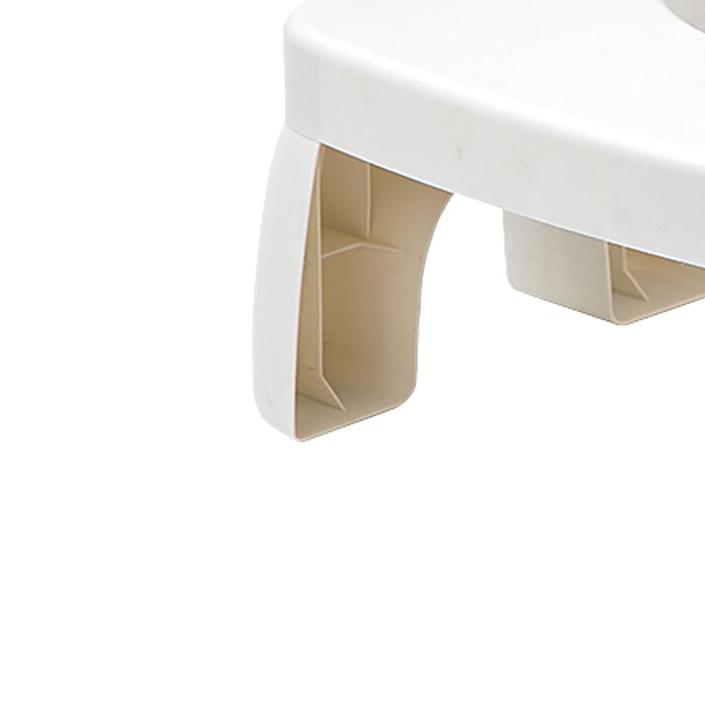 Toilet Potty Foot Stool Prevent Slipping Improve Posture PP Squatting Potty Stool for Office White