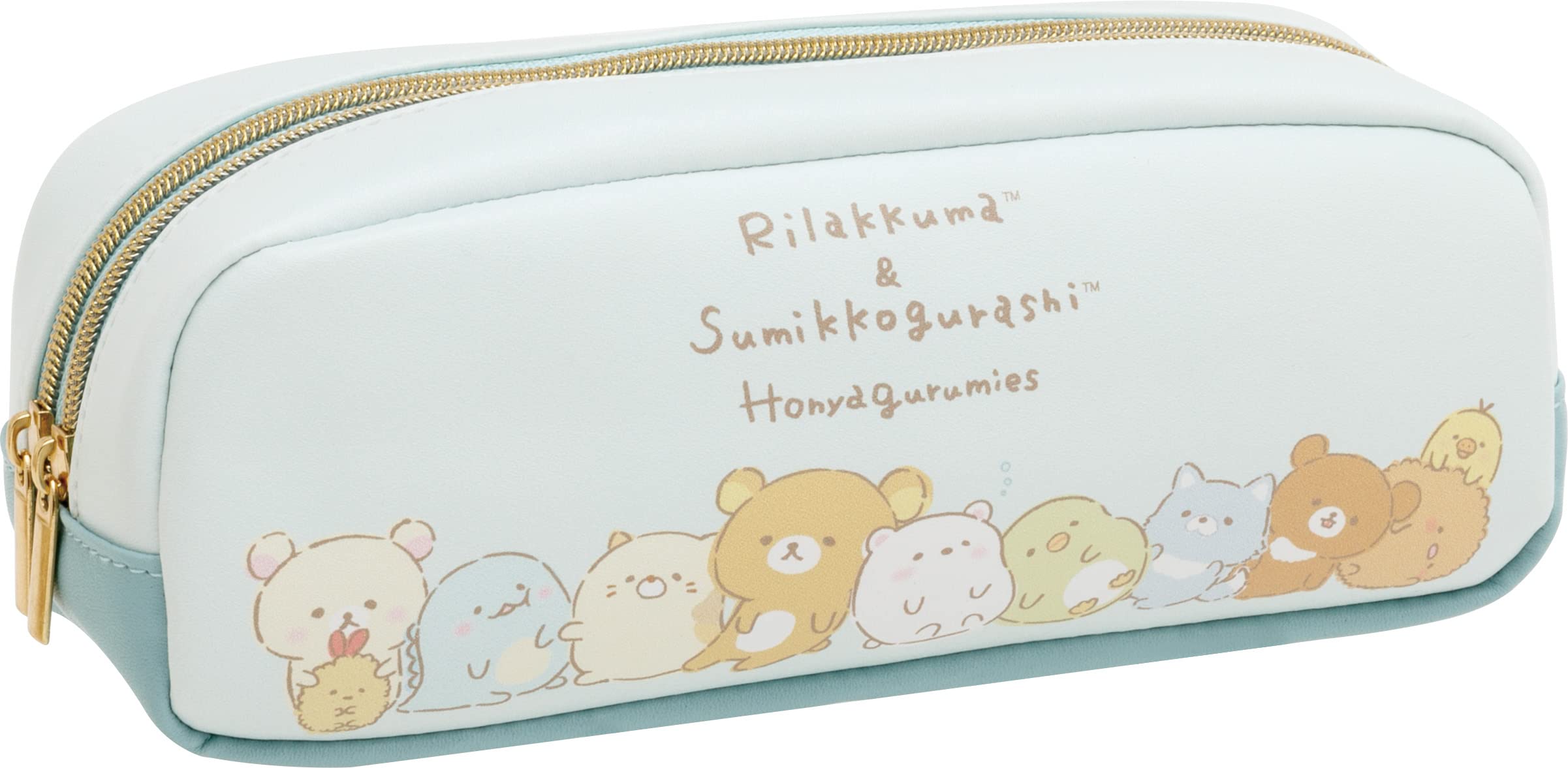 

Rilakkuma Sumikko Gurashi Honyagurumi Twin Pen Pouch PT09101 San-X &